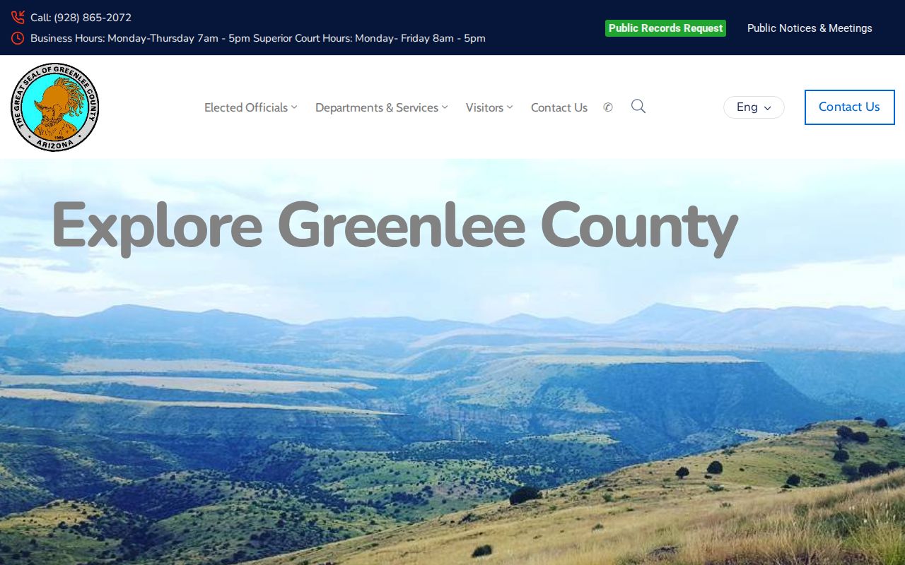 Greenlee County court docket government directory